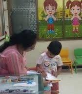 Kala Kendra Art Institute interior and students